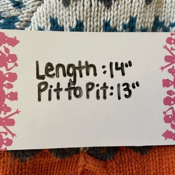 Janie And Jack Wool Cotton Blend Kids Knit Sweater Jacket Orange Gray Blue - Picture 14 of 14